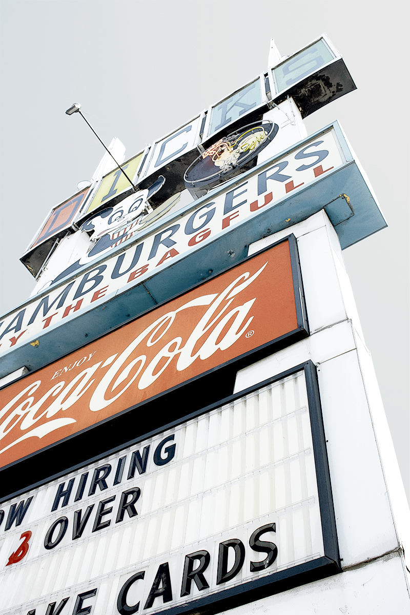 Dicks Hamburgers sign, Spokane, Washington