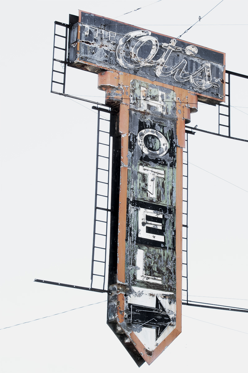 Otis Hotel sign, Spokane, Washington