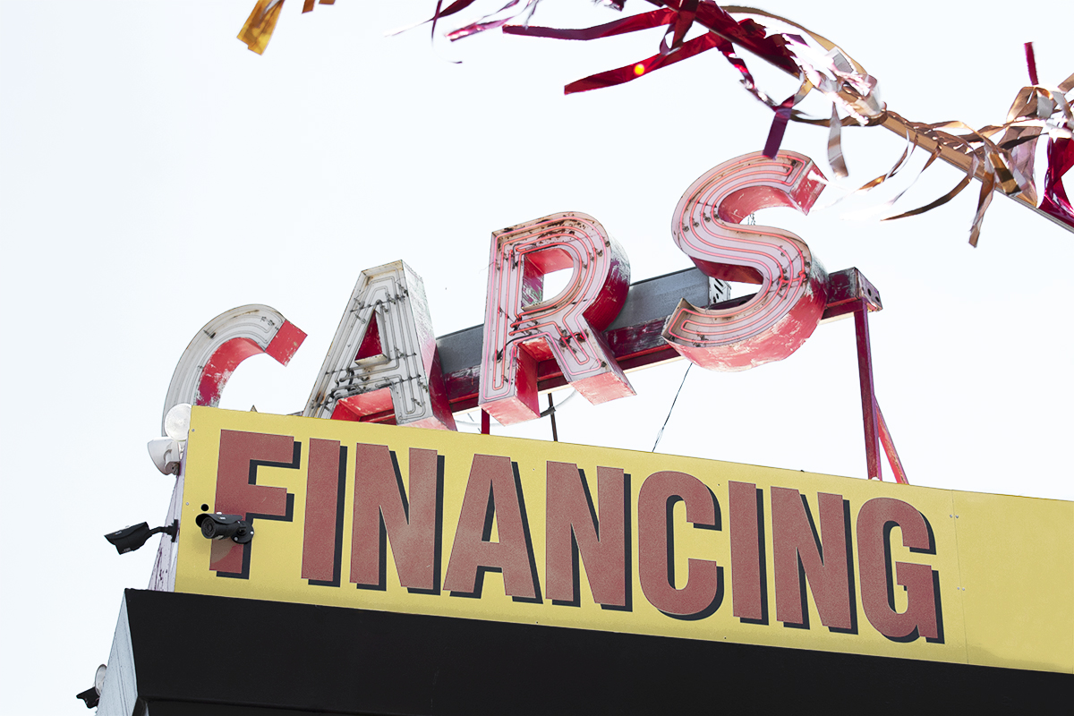 car lot sign, Spokane, Washington